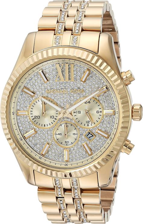 michael kors mens gold watches|michael kors diamond watch men's.